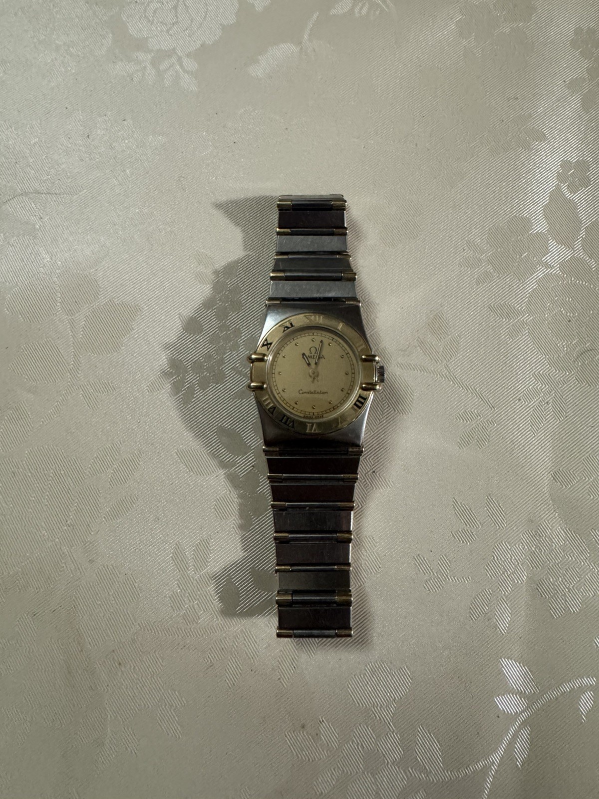 OMEGA Constellation 22.5mm 18K Gold & Steel Ladies Quartz Watch 1980s