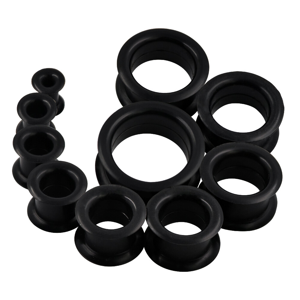 20pcs Tunnels Kit 2g-1″ Silicone Ear Skin Gauges Plugs Ear Expander Stretching