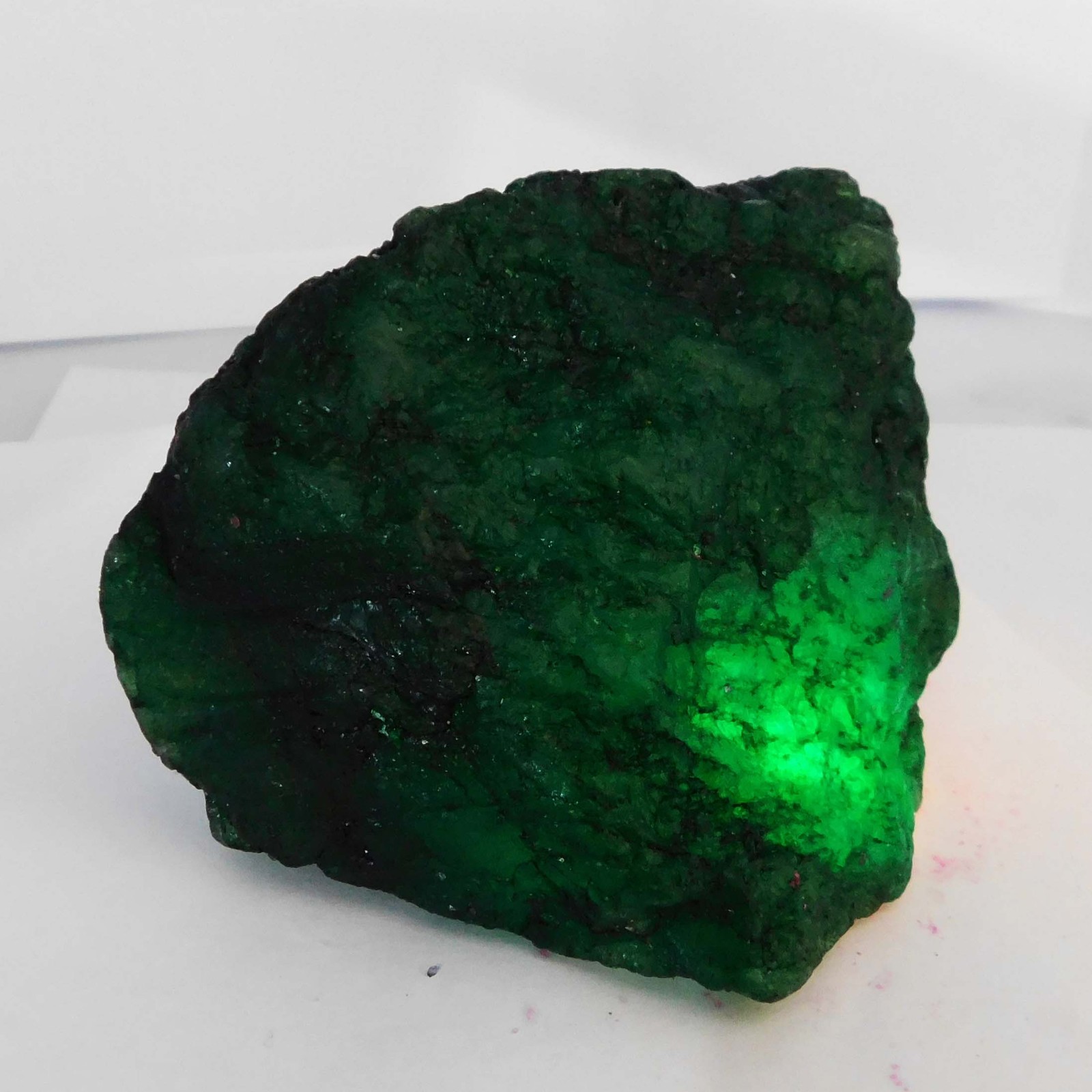 1035 Ct Natural Green Emerald Huge Rough Earth Mined CERTIFIED Loose Gemstone