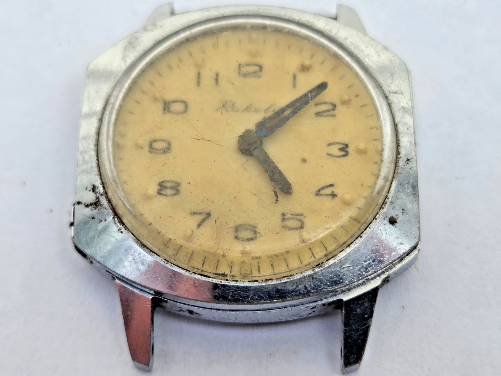 Russian Soviet Watch Raketa Rocket For The Blind Not working for parts US Seller