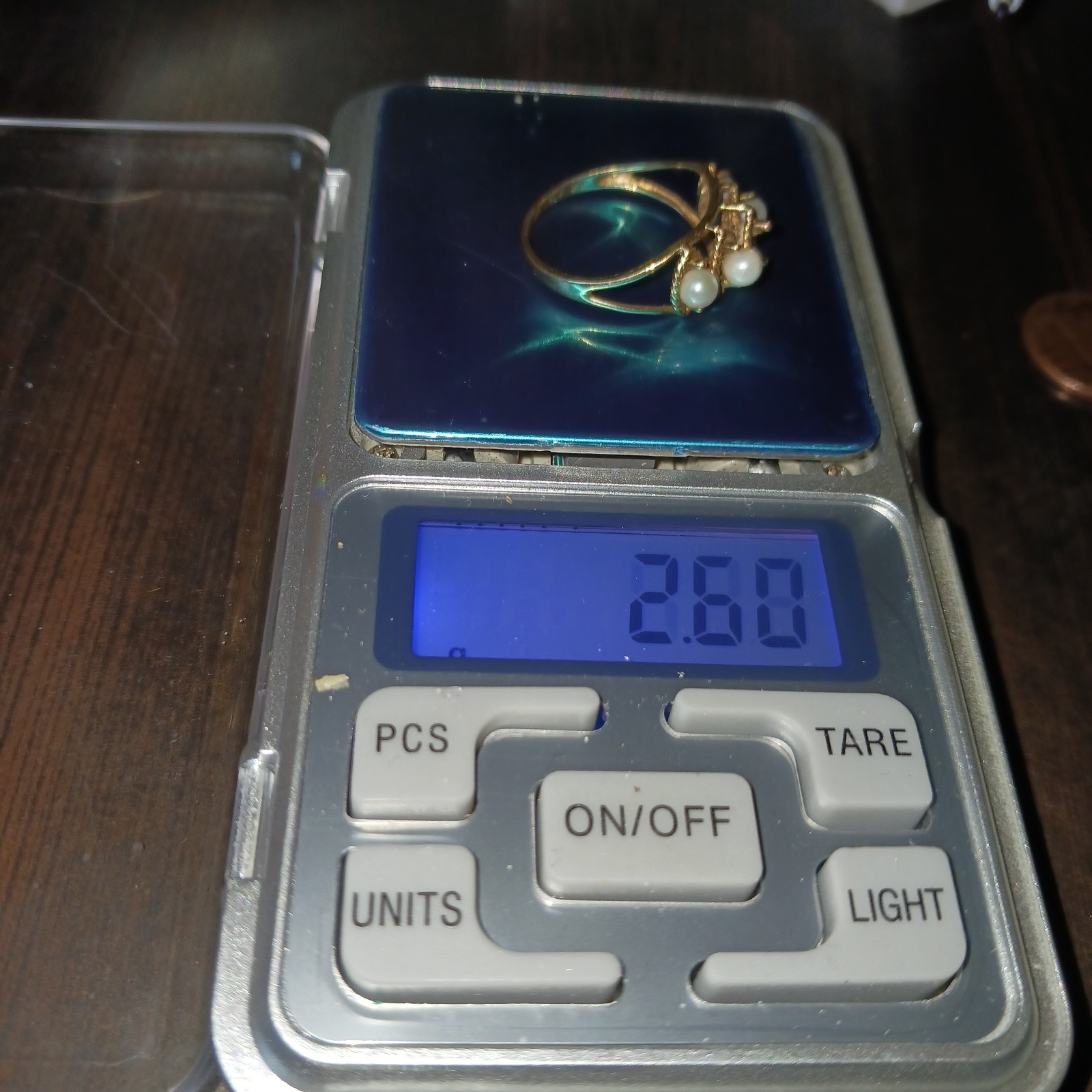 Gold Scrap Ring 2 grams Plus (Including stone ) 10k , Missing Stone
