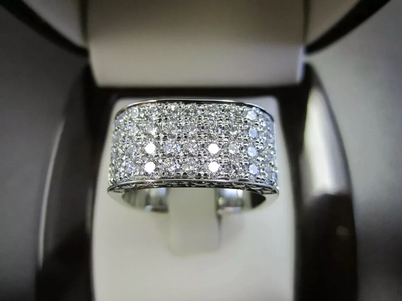 Men’s 3 Ct Round Cut Moissanite Cluster Engagement Ring Real 925 Sterling Silver