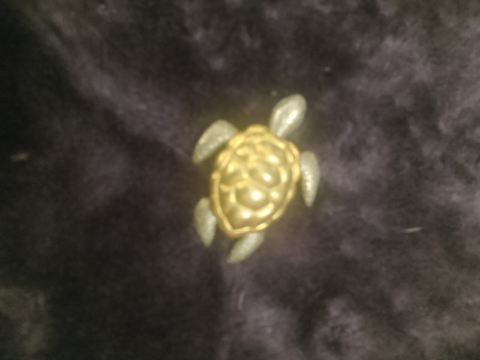 Turtle Brooch Pin Gold Tone Silver Tone Metal No Stone Animals & Insects