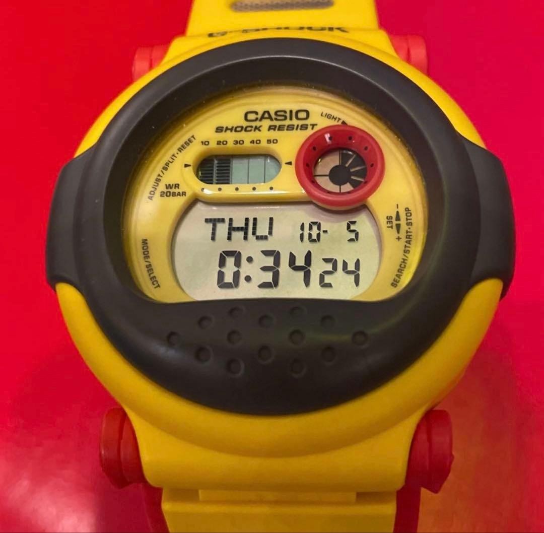 Casio G-Shock Yellow Jason Hockey Mask Reissue Watch