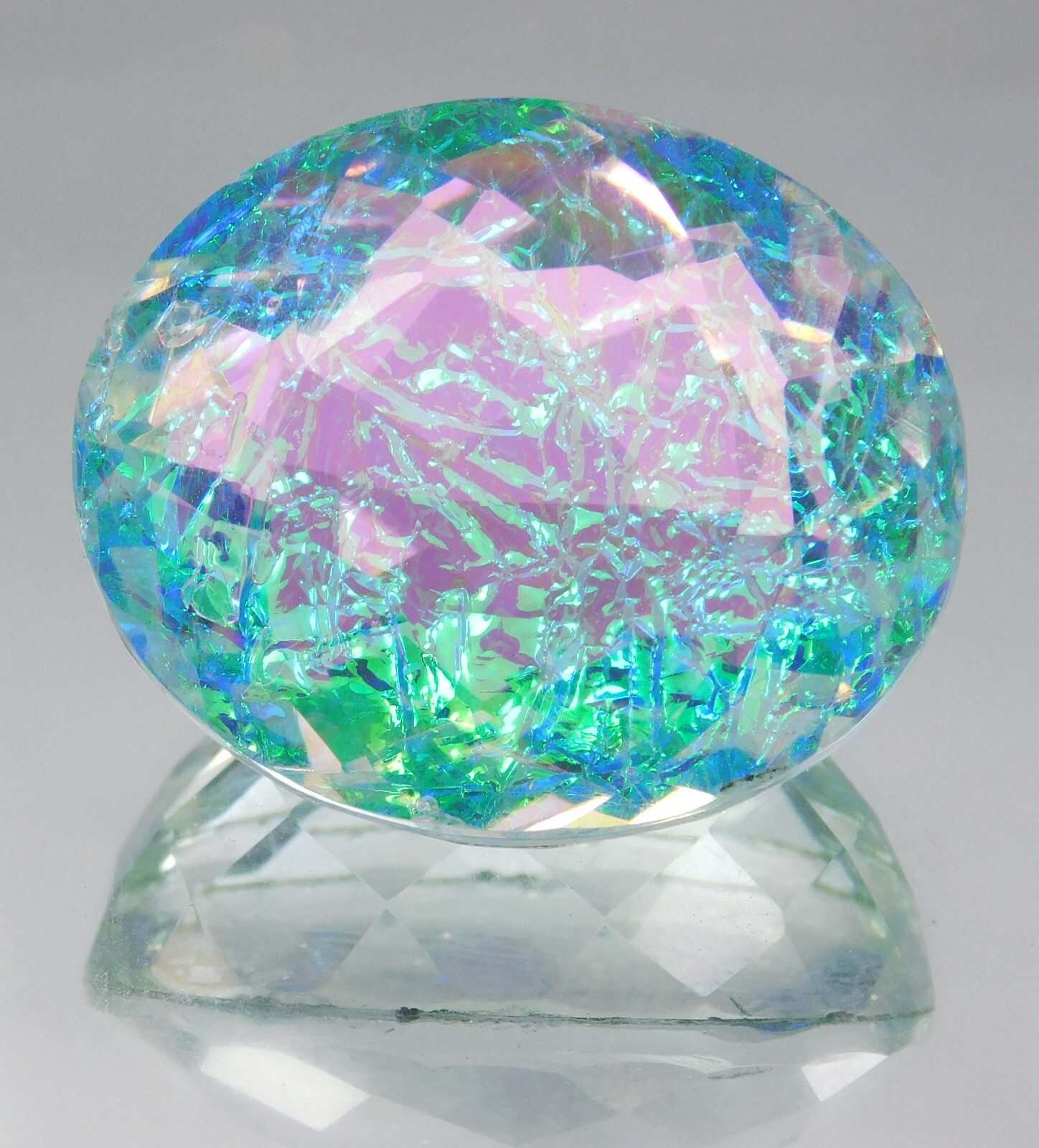 54.50 Ct Natural Monarch Fire Opal Doublet Oval Cut CERTIFIED Loose Gemstone