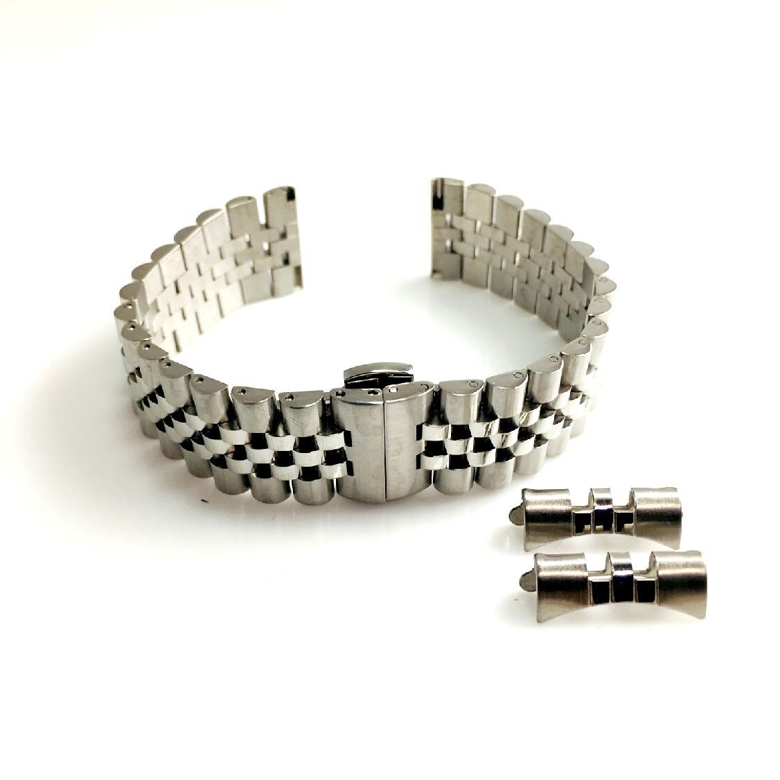Jubilee Style Metal Replacement Watch Band 13mm 15mm 17mm 19mm 21mm 23mm #7031