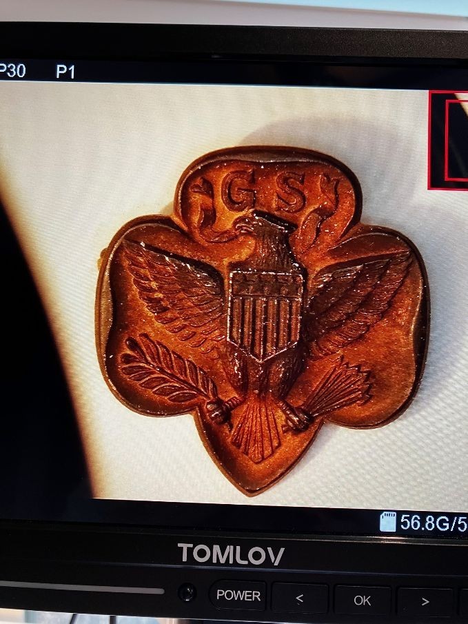 Vintage 10K Gold U.S. Government “GS” Eagle Lapel Pin – Marked 10K
