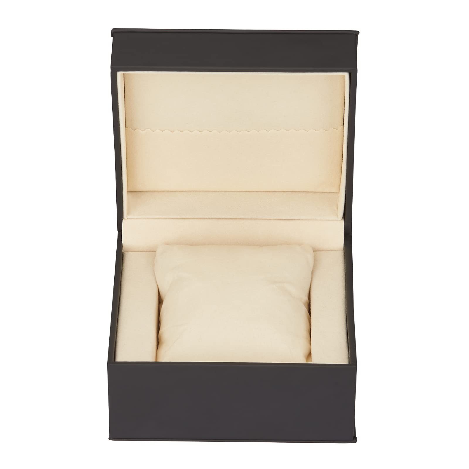 Luxury Black Single Watch Gift Box with Pillow PU Leather Wristwatch Display Cas