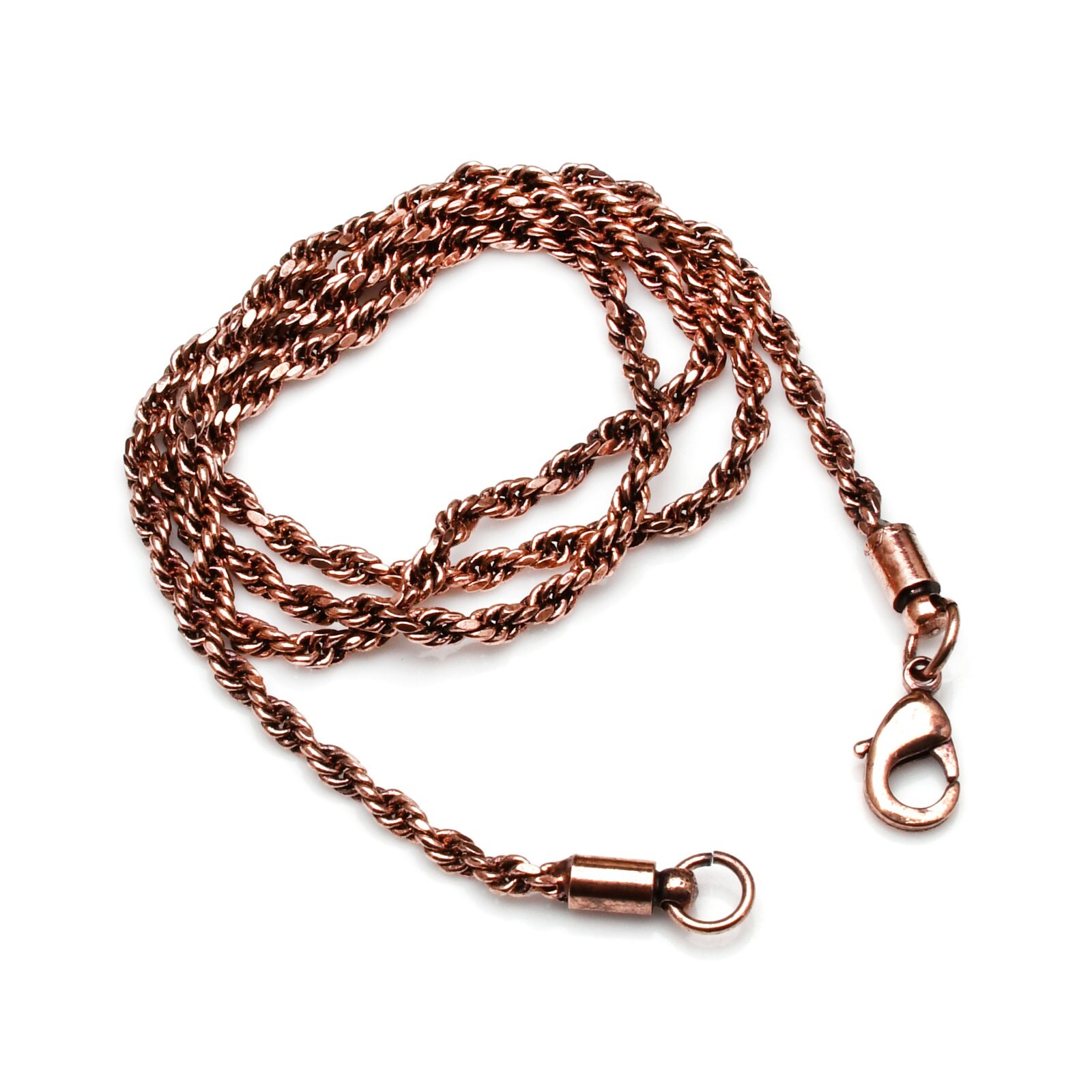 Pure Copper Rope Chain Handmad jewelry 100% Oxidized Copper Chain Necklace RJ-03