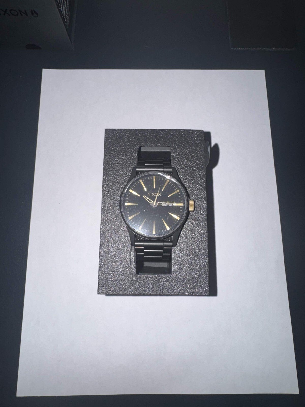 NIXON Sentry SS A356 – Matte Black/Gold | BRAND NEW