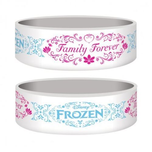 Disney Frozen Family Forever White Rubber Wristband Bracelet