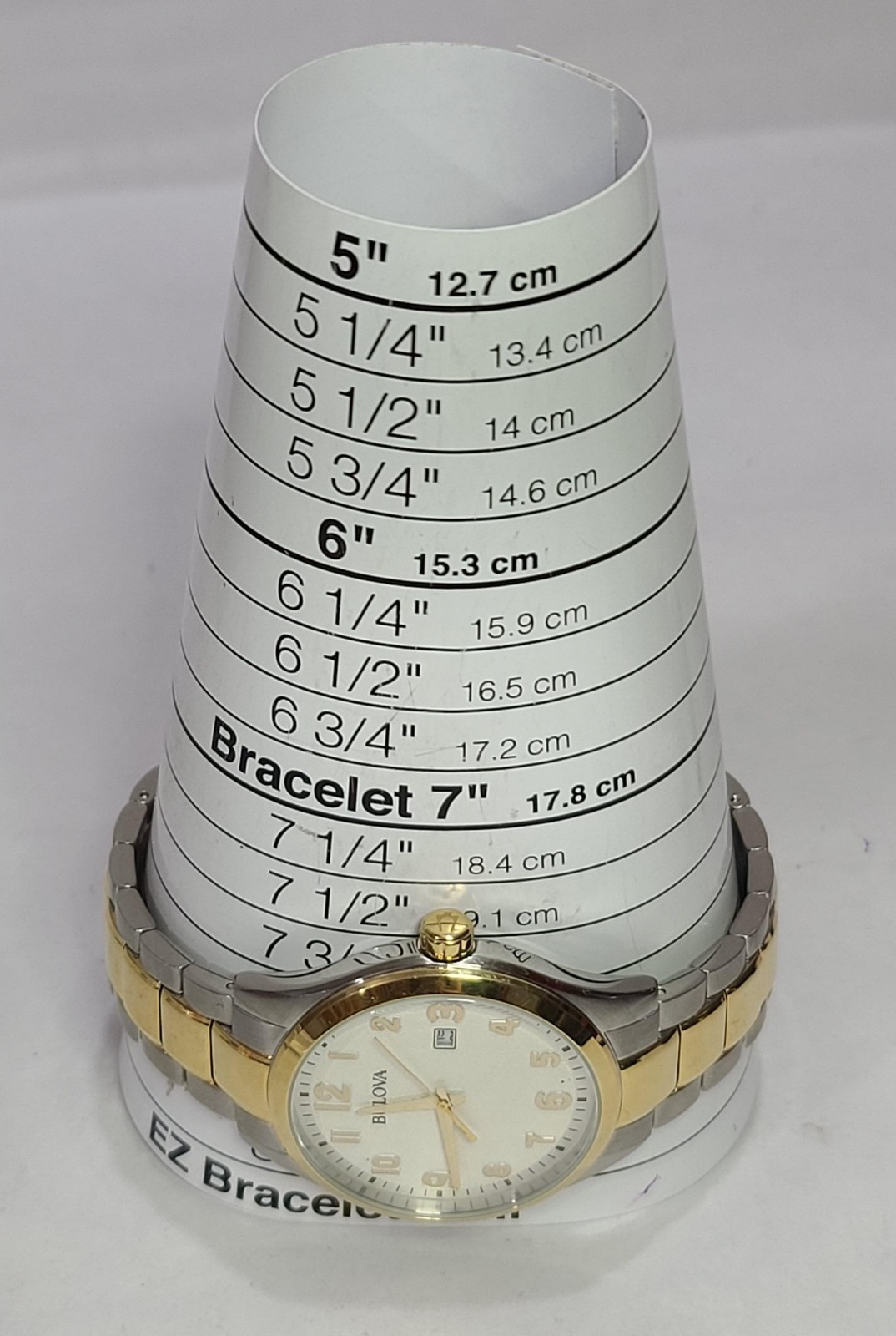 S-9585R1 BULOVA WHITE DIAL STAINLESS STEEL MEN’S WATCH MB5-190