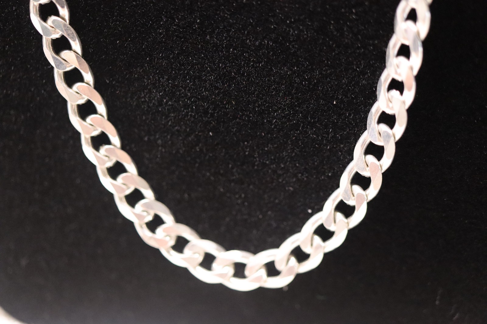 925 Solid 55.4 GR Silver 30 Inch Cuban Link Men’s or Women’s Sterling Chain 7mm