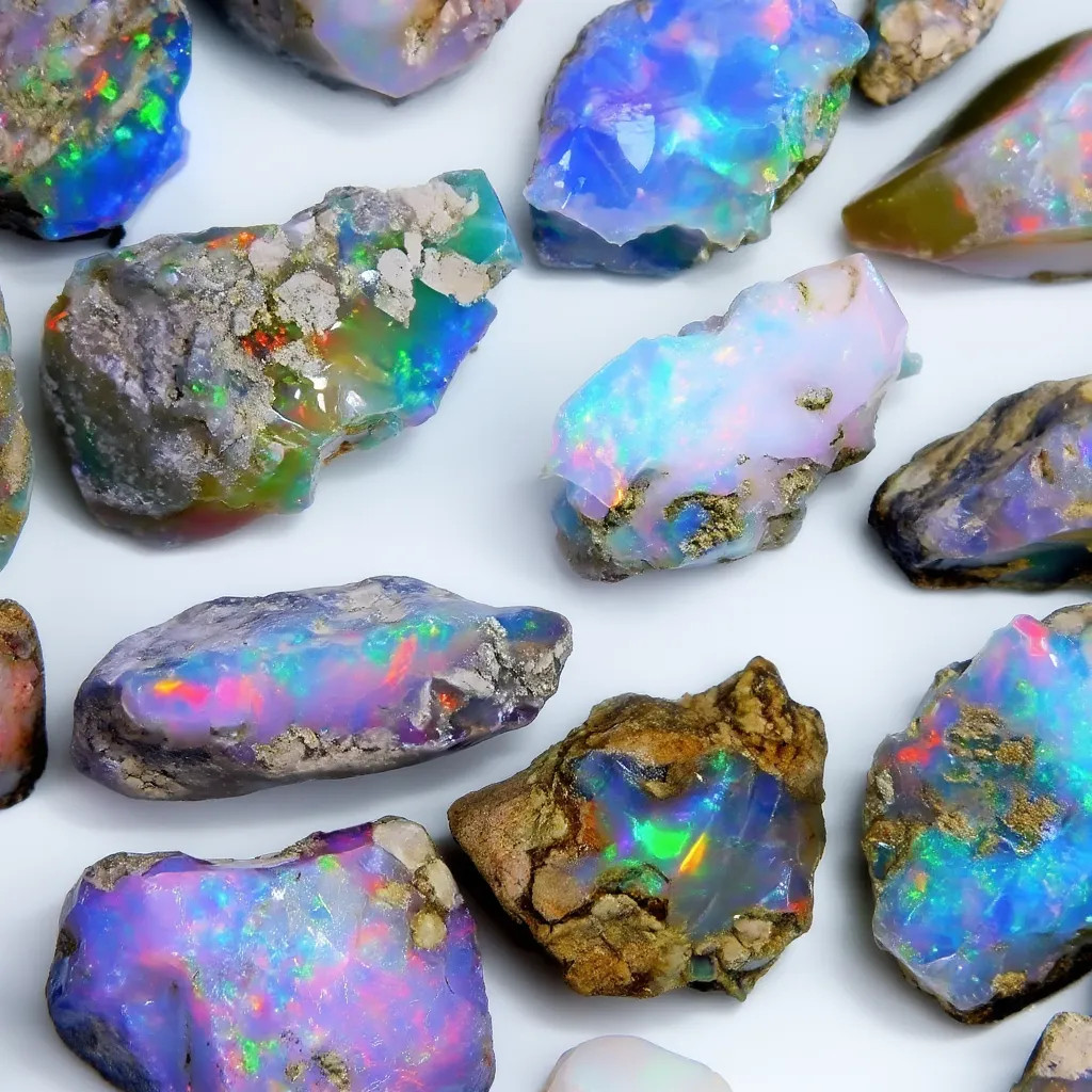 200Ct Natural Australia Opal Multi Color Rough Uncut Gemstone Lot Jewelry Making