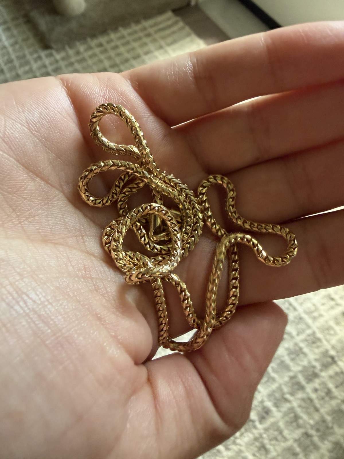 14K Solid Yellow Gold Diamond-Cut Franco Chain – 2.5mm – 20” – 18.8g