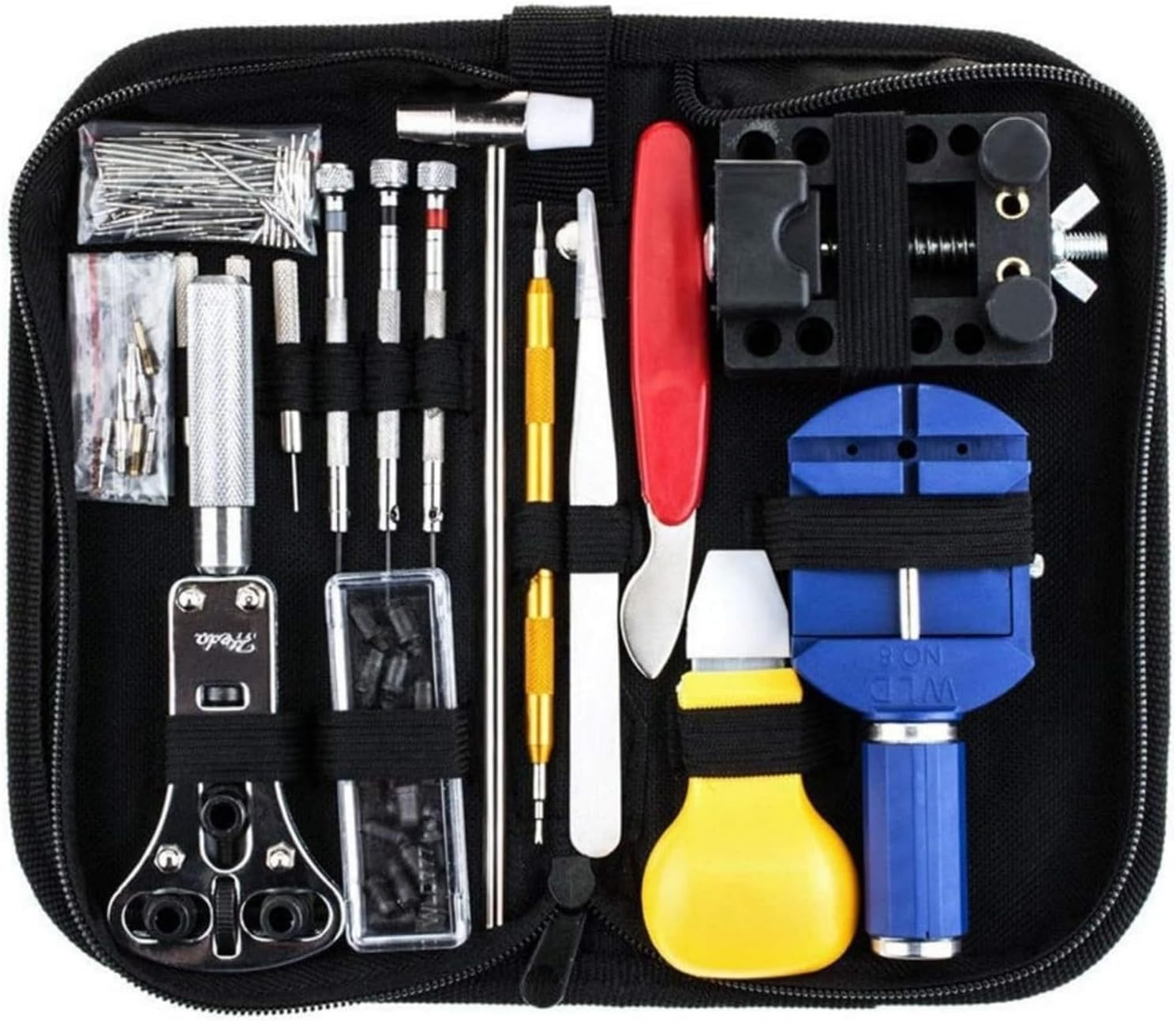 147 Pcs Watch Repair Tool Kit,Professional Watch Battery Replacement Tool Kit,Wa