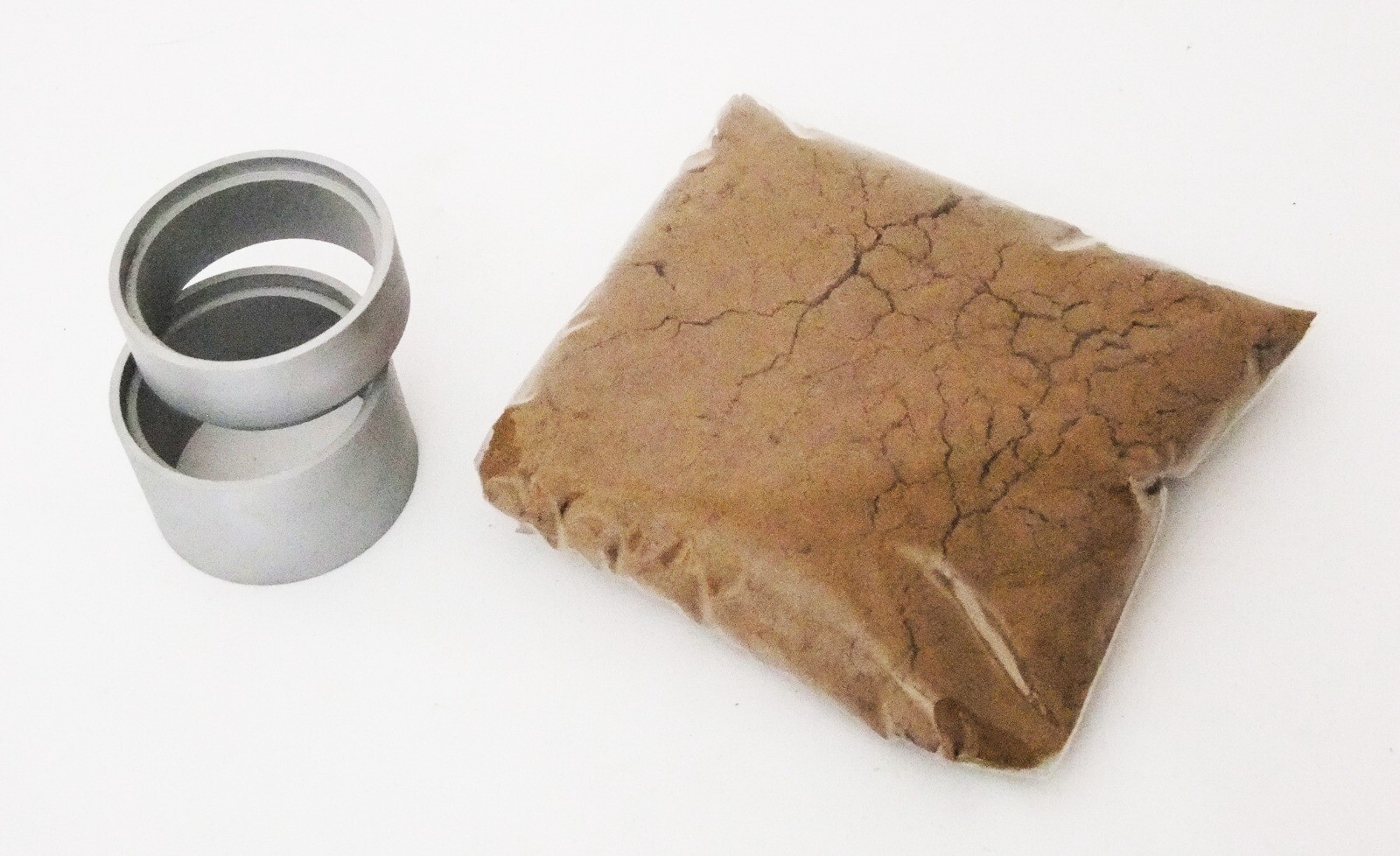 60mm Aluminum 2 Part Mold Rings With Delft Clay Peterobond Sand Casting