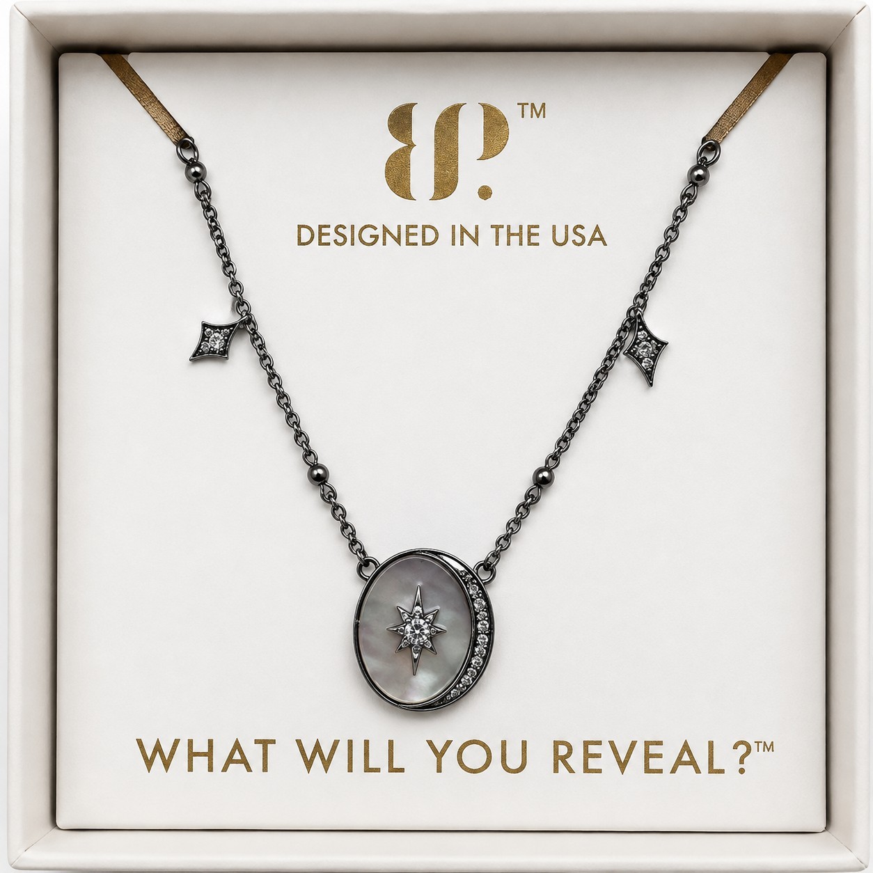 Bomb Party Halo Neckla Genuine Mother of Pearl & Moonstone, Hema ***Read Des***