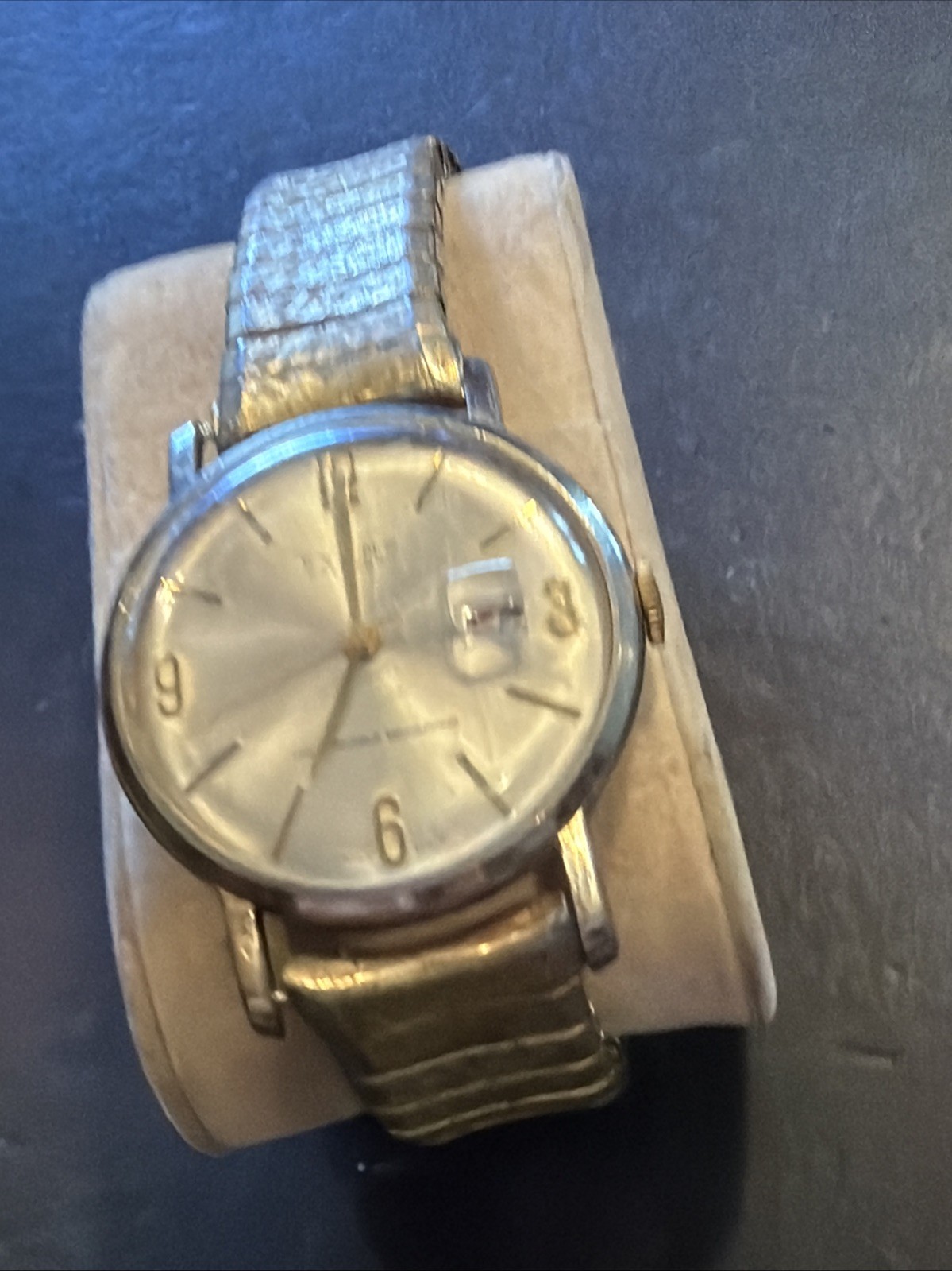 AD16 VINTAGE EVANS MEN’S WATCH 17J STEEL 34MM RUNNING SOLD IN AS IS CONDITIONS**