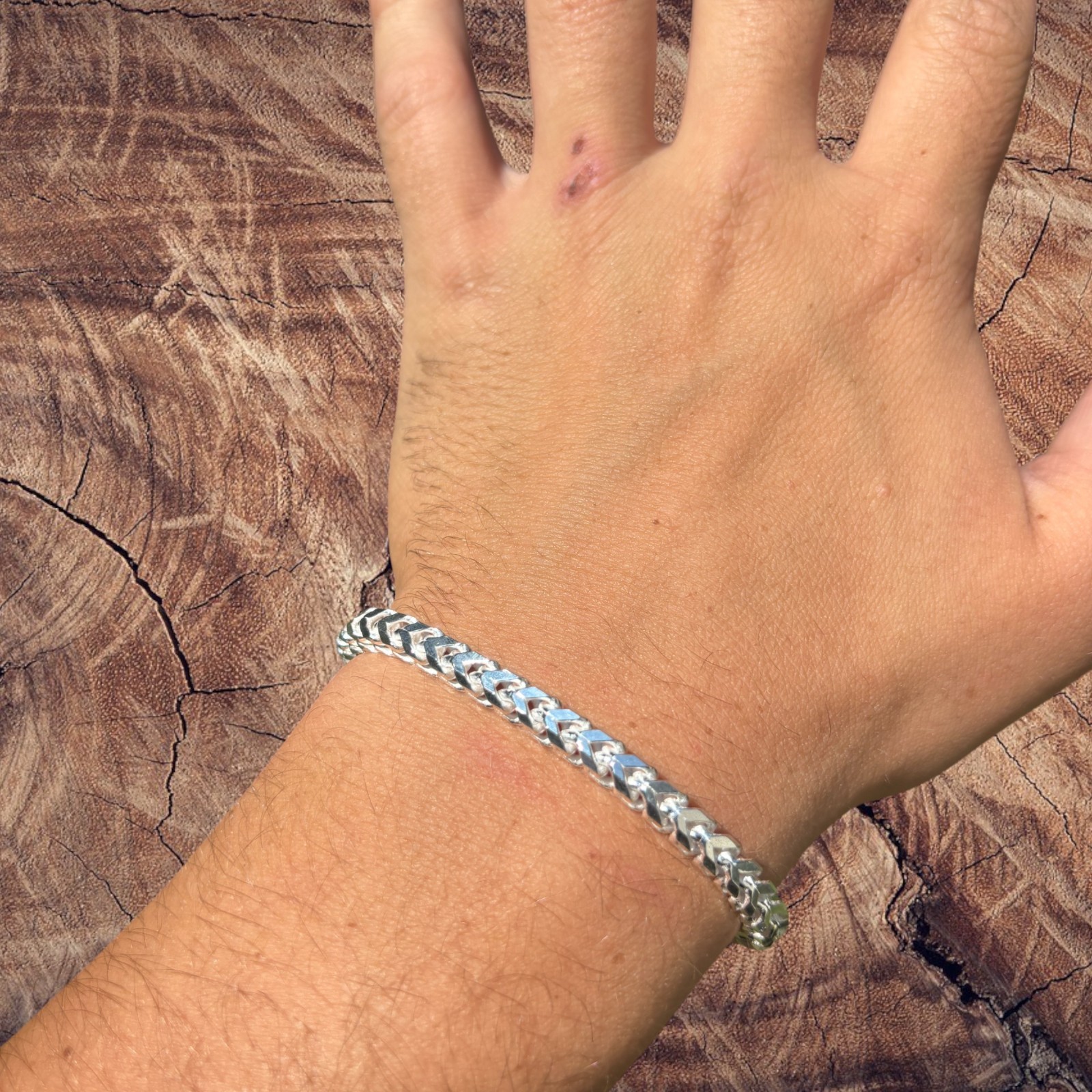 5mm Franco Link Bracelet – Real Solid 925 Sterling Silver Or 14k Gold Vermeil