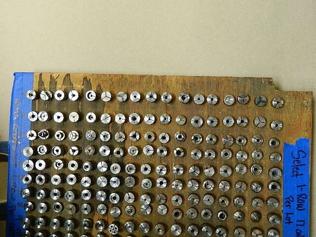 Watchmakers Lathe 10MM D Collets 17 collets in lot FITS LEVIN SELECT ROWS 1 – 13