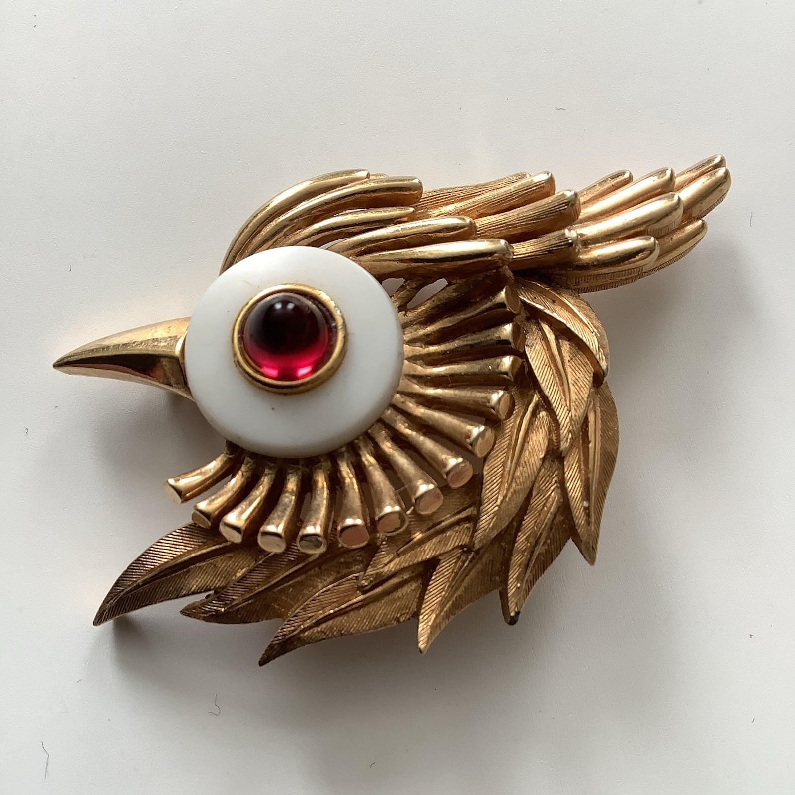 Vintage Marcel Boucher Bird Head Brooch Pin 9057P RARE