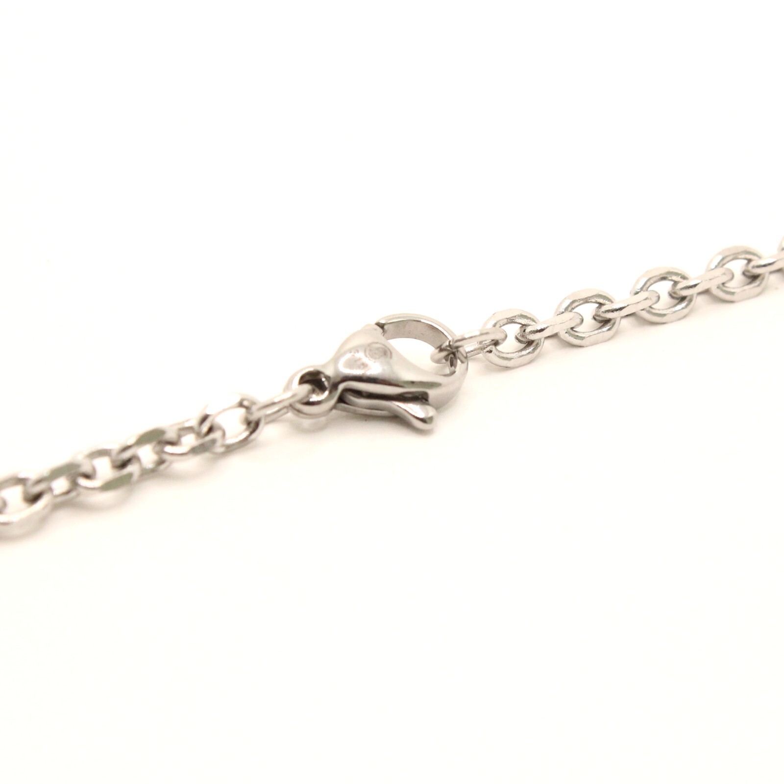 Stainless Steel Miniature Cable Link Chain Necklace 3mm Wide, Sizes 16-24 Inches