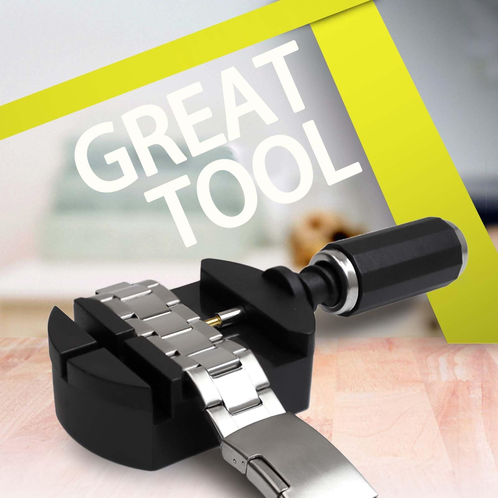 GLDCAPA Watch Link Removal Kit, Band Sizing Tool for Strap Black