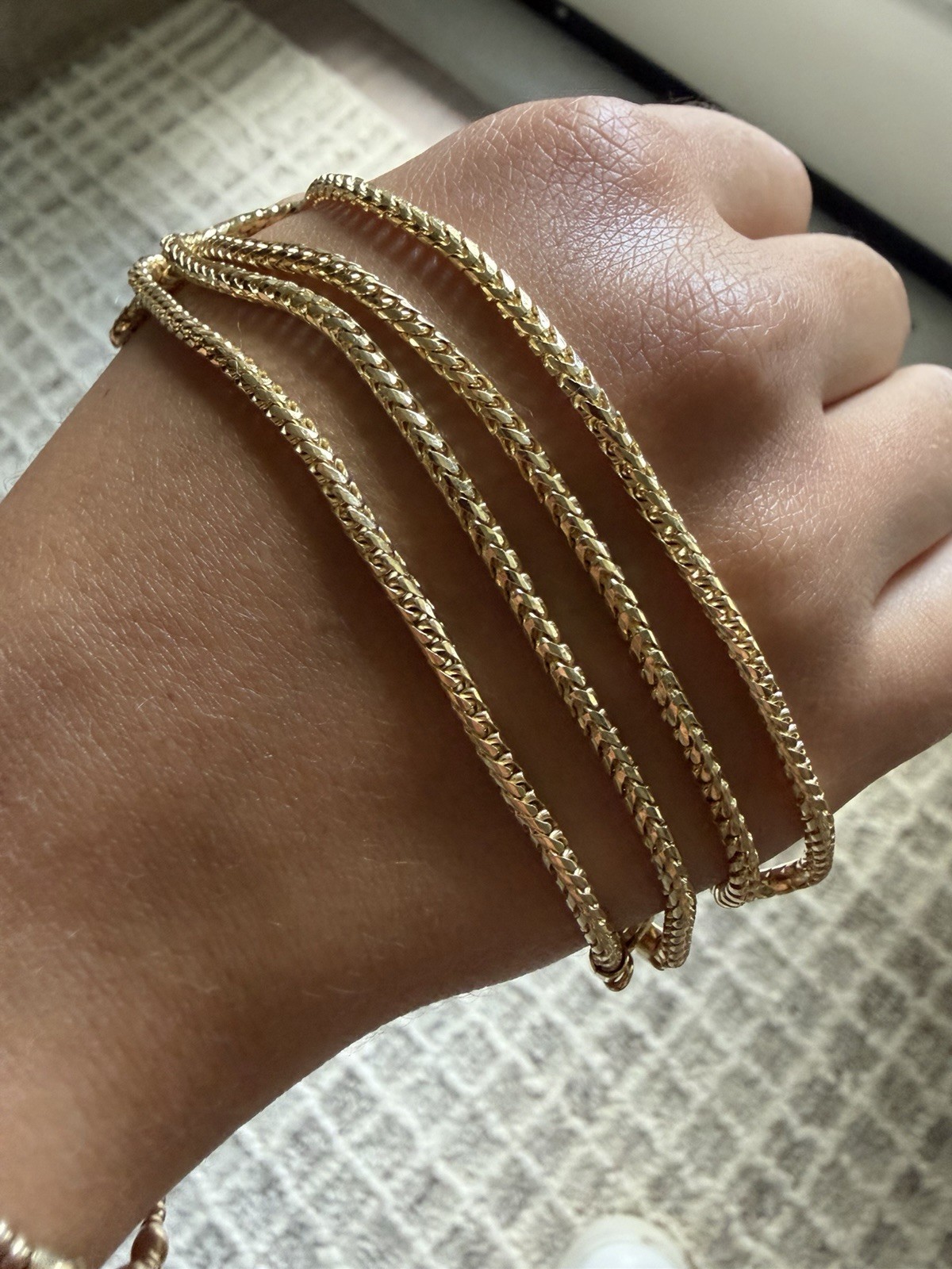 14K Solid Yellow Gold Diamond-Cut Franco Chain – 2.5mm – 20” – 18.8g