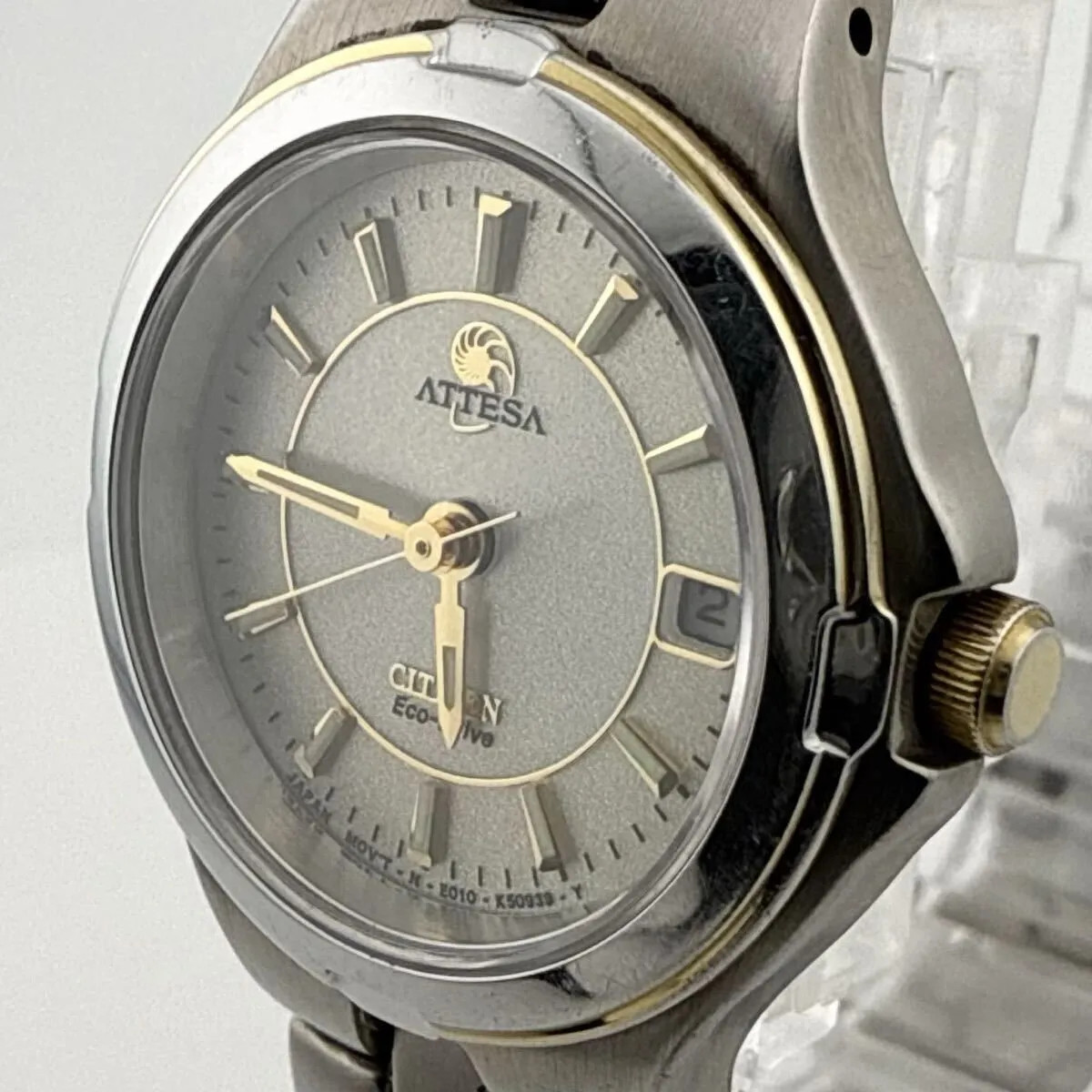 CITIZEN ATTESA TITANIUM E010-K17977 Women’s/Boys’ Solar Powered Watch, W