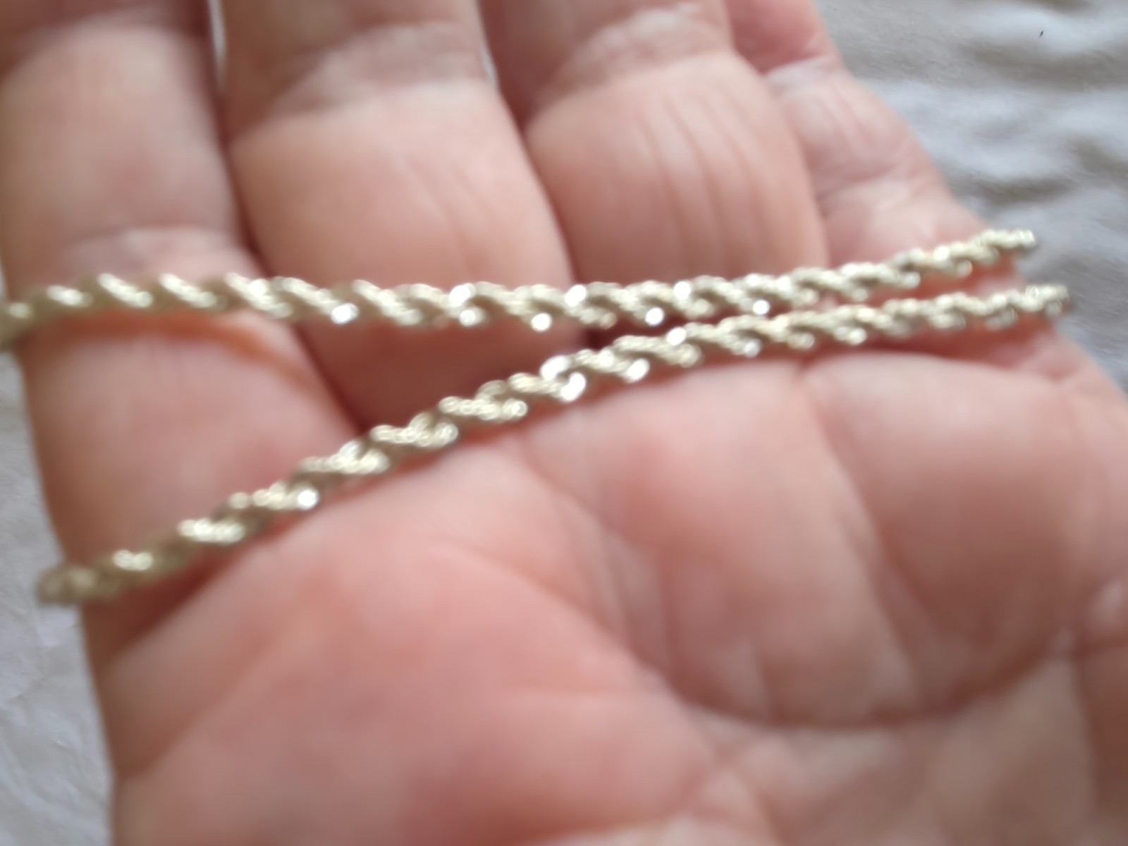 sterling silver rope chain necklace