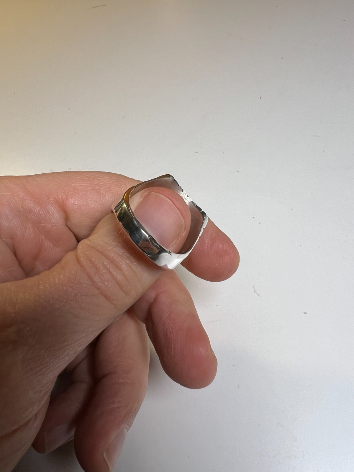 Mens Ring Sterling Silver Turquoise Navajo Trevor Jack Size 12.25 Southwestern
