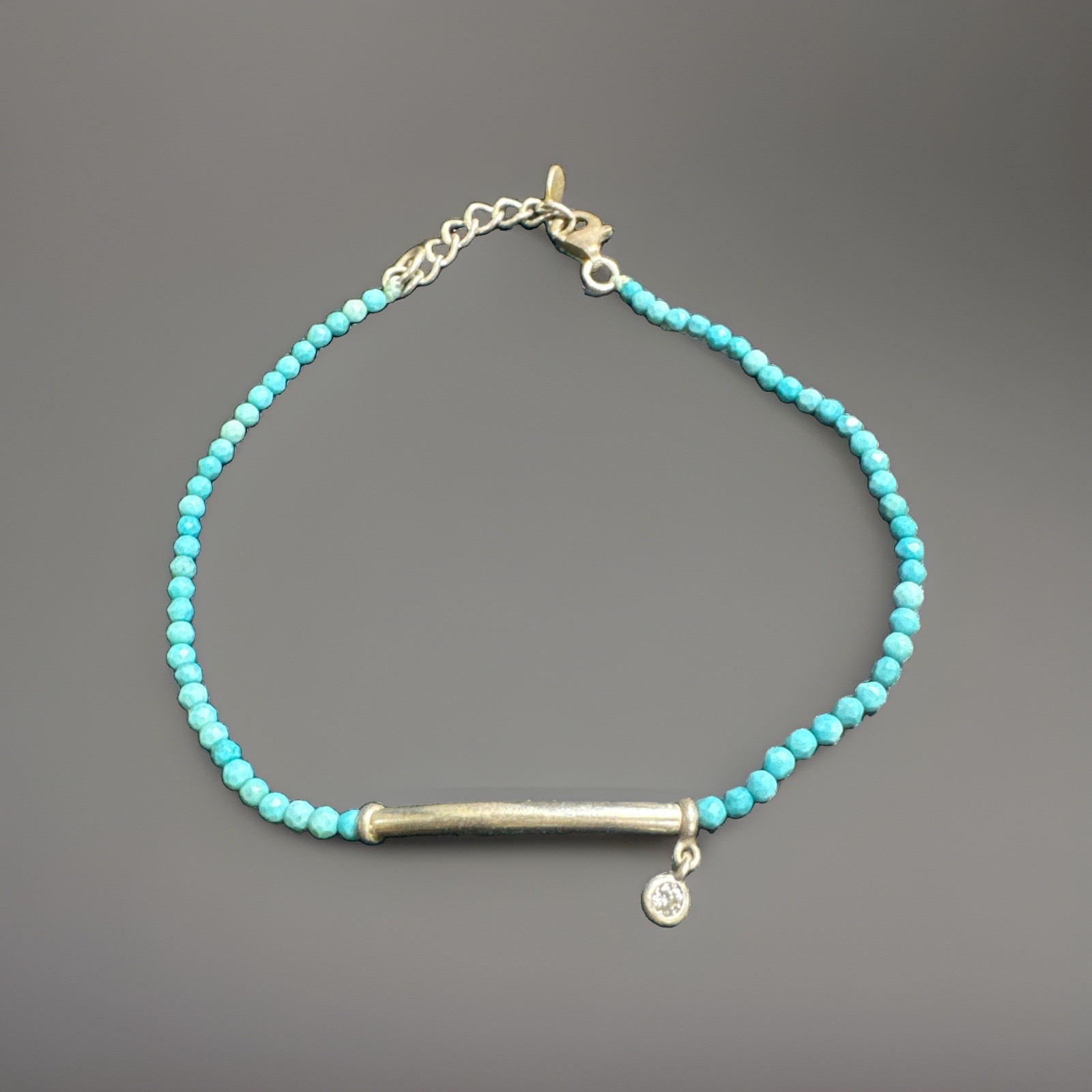 Retired silpada horizon bracelet Blue Dainty Minimalist Beaded