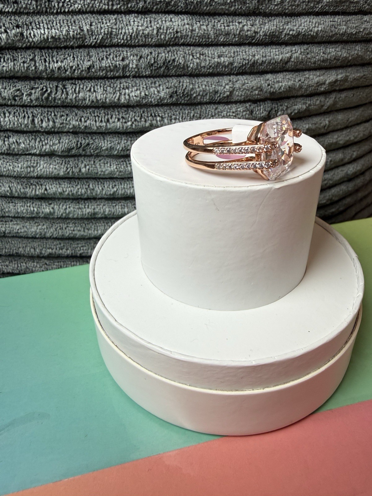 BP OG Ring Size 10 “Endless Horizon” Diamond CZ on Rose Gold Plating
