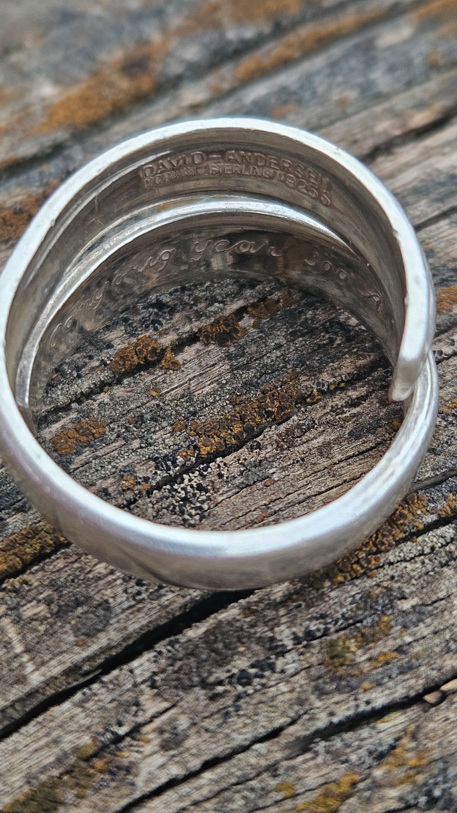 Vintage David Andersen Sterling Silver Viking Saga Ring