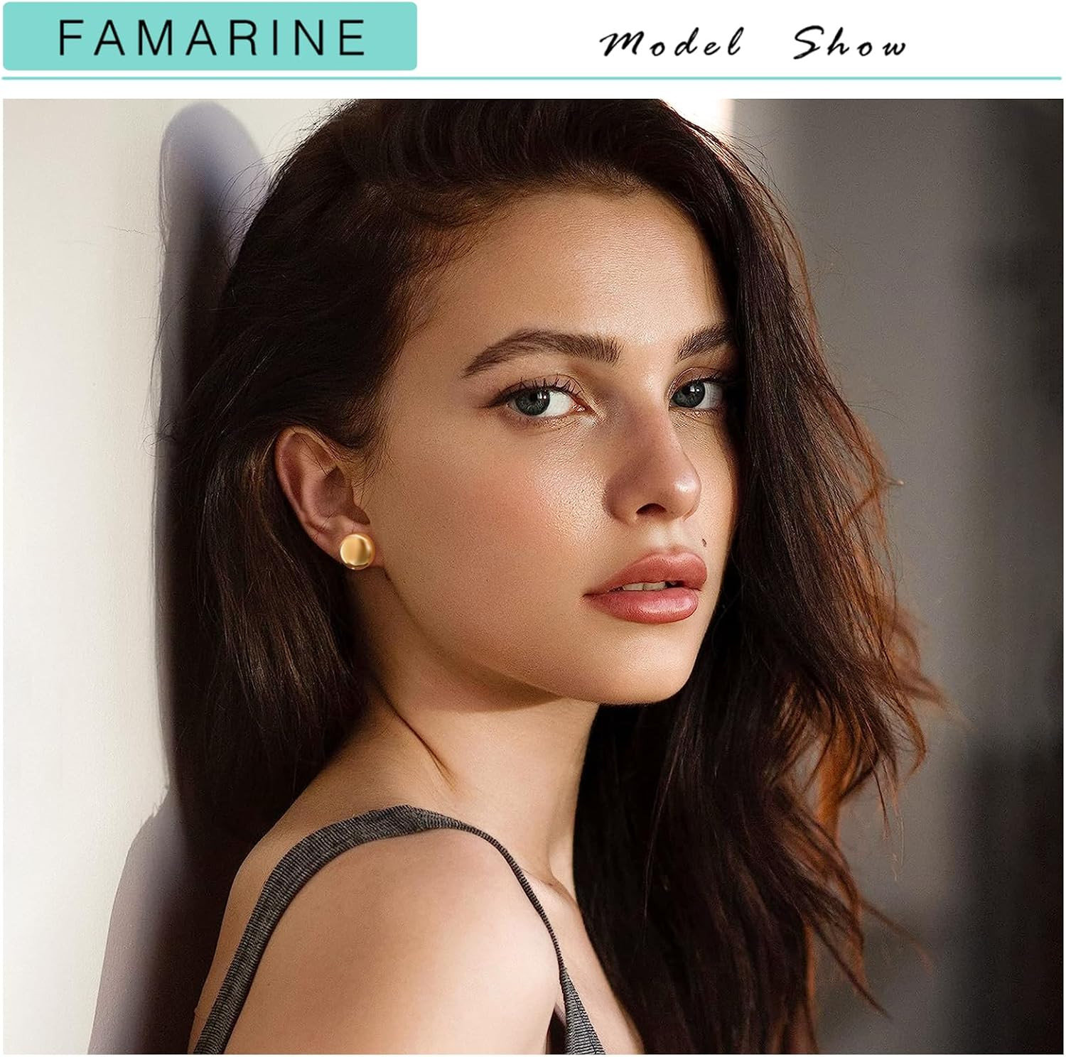 Dot Earrings Gold Silver Stud Earrings for Women Flat round Earring Minimalist E