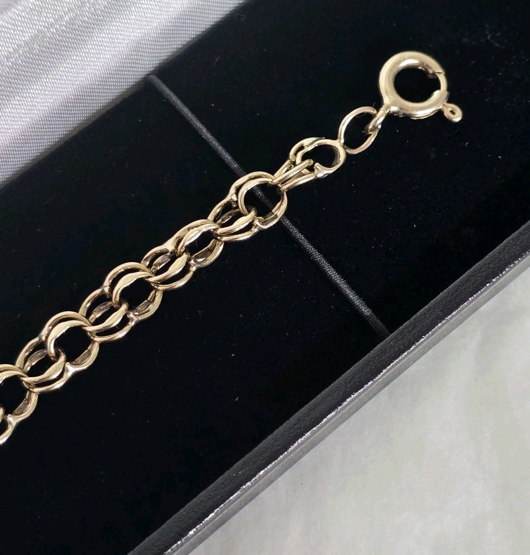 9ct Solid Yellow Gold ID ( Identification ) Bracelet. London 1973. By A G C .