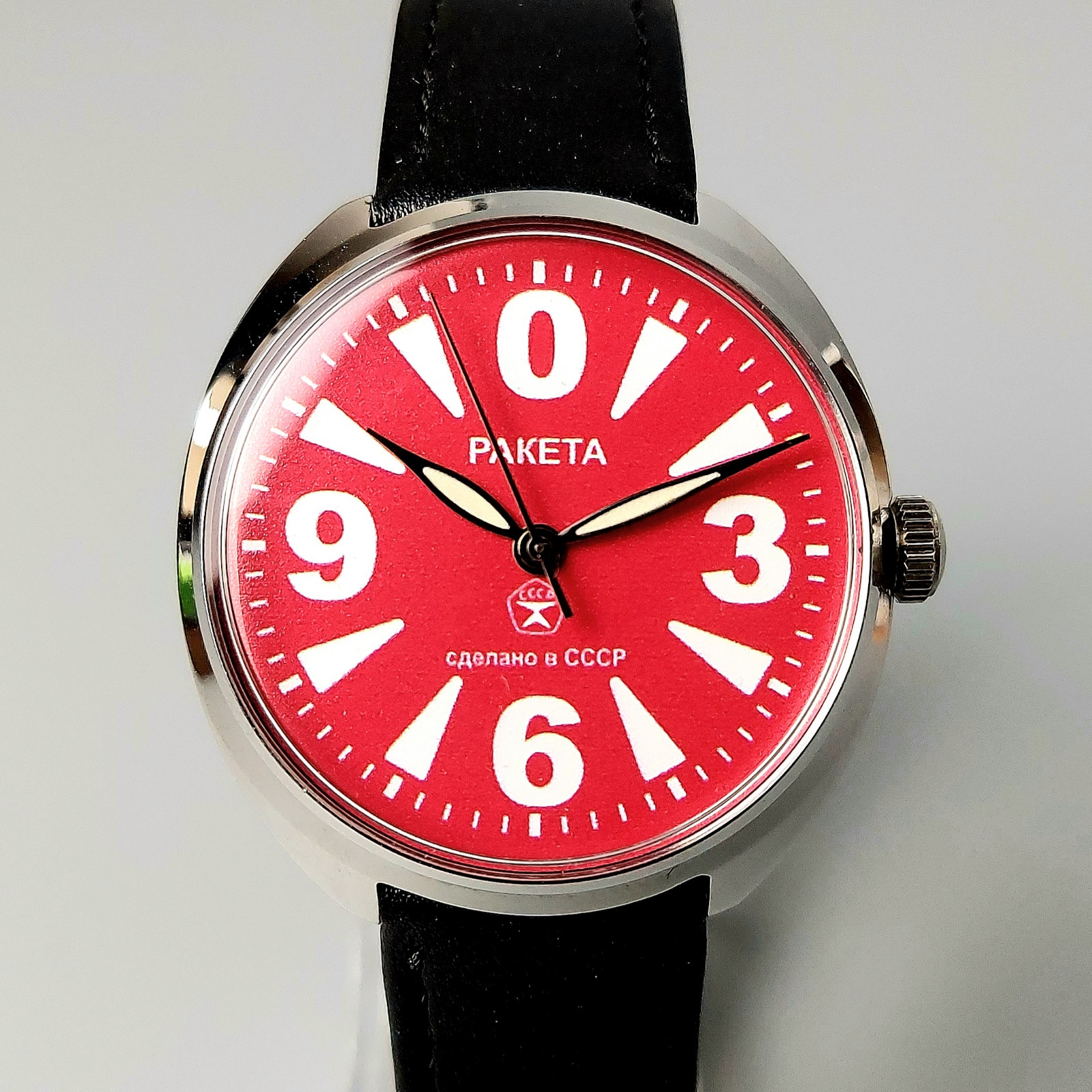 Soviet Wristwatch RAKETA BIG ZERO Vintage Men’s Watch Made in USSR Serviced