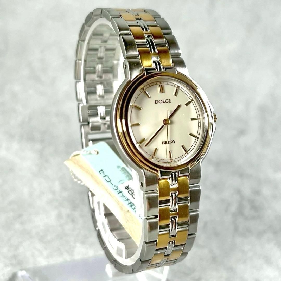 Seiko Dolce Watch Silver Gold Combo Women’s Quartz Unused From Japan
