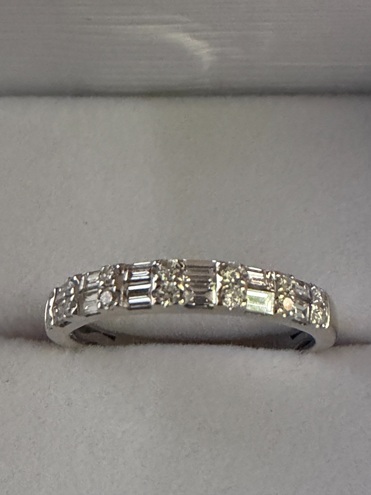 14k White Gold Natural Diamond Ring .50ctw. H.J. NAMDAR SI1/H Modern Elegance
