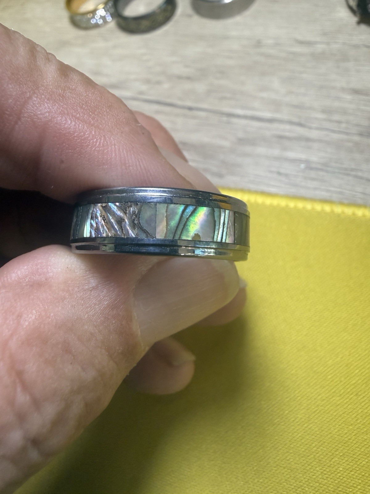 Gray Tungsten Carbide Wedding/Anniversary Band Ring 8mm Unisex Adults Size 11