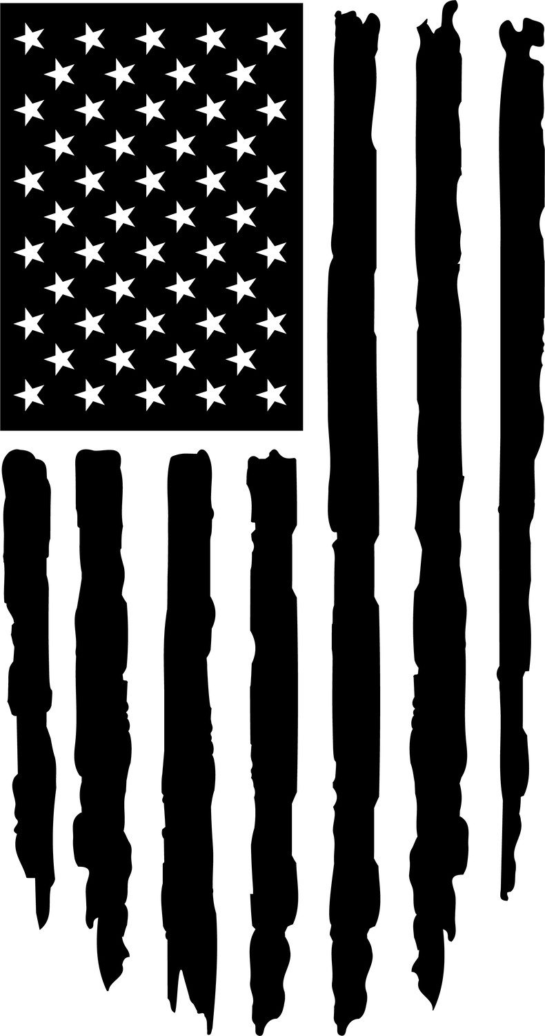 Distressed American Flag – Custom Engraved Military-Style Dog Tag