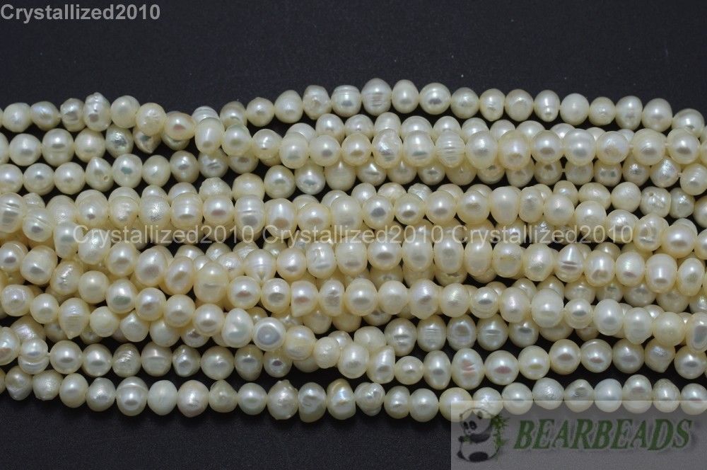 Natural Freshwater White Pearl Round Beads 4mm 6mm 8mm 9mm 10mm 11mm 12mm 15”