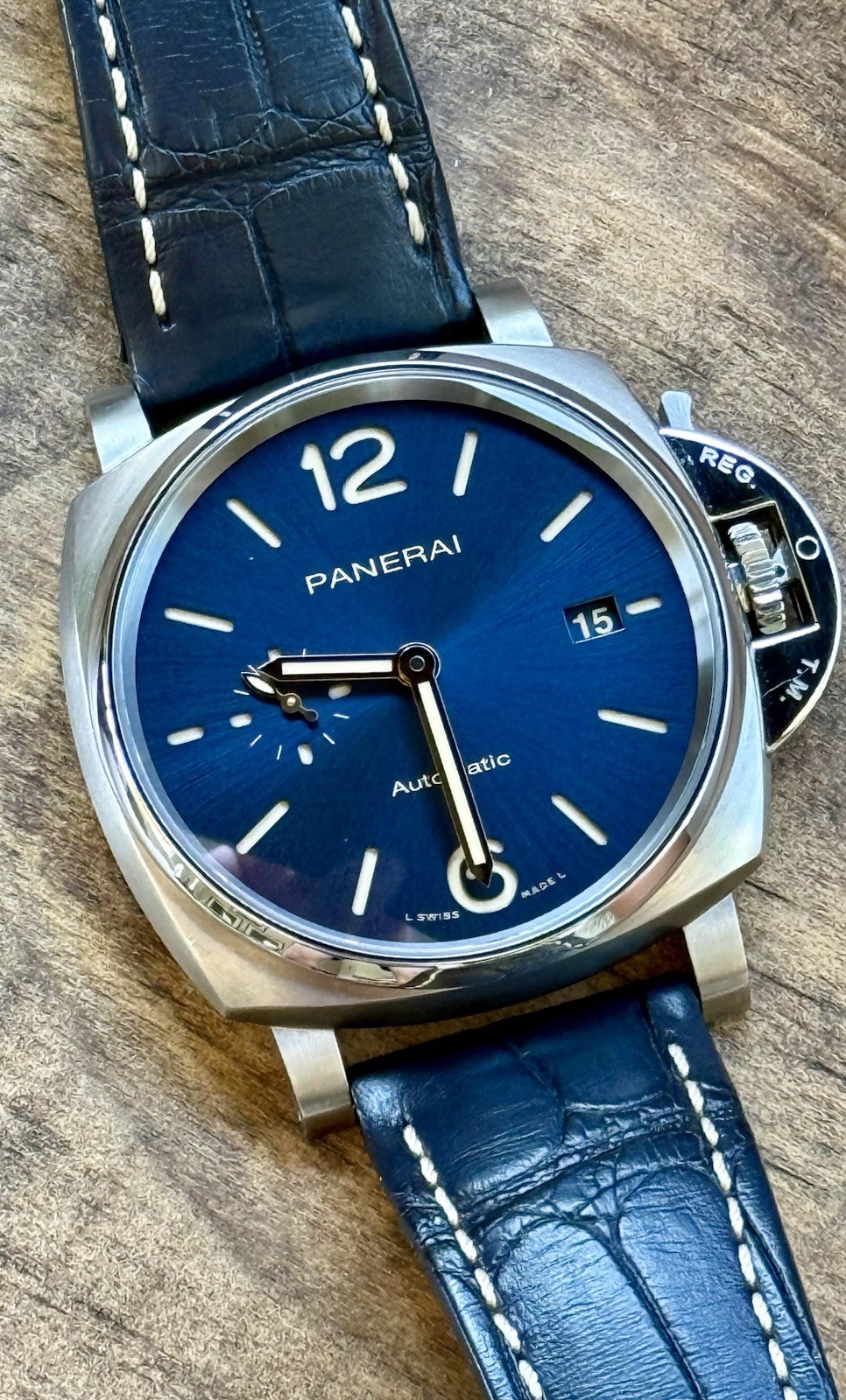 Panerai Luminor Due Titanium Blue Dial 42mm PAM00927 Automatic Watch Only