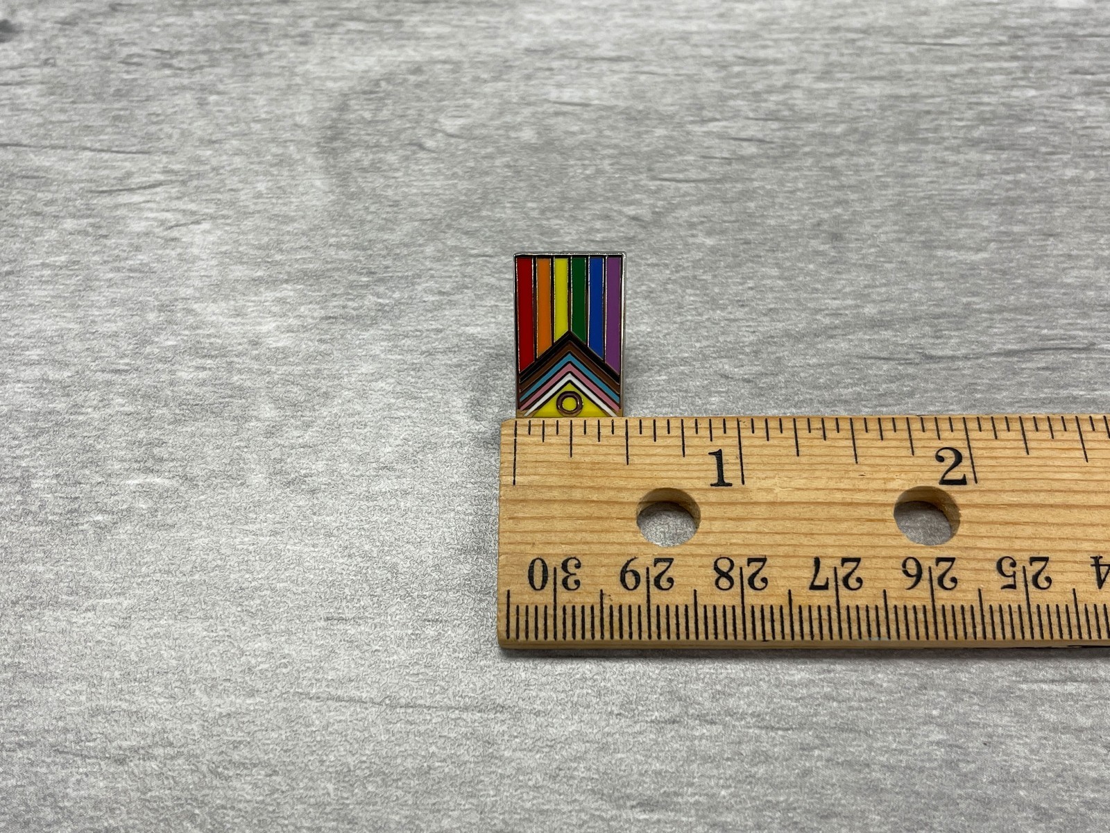 Small Progress Pride Flag Enamel Pin – LGBTQIA+ Ally Accessory (0.75″)