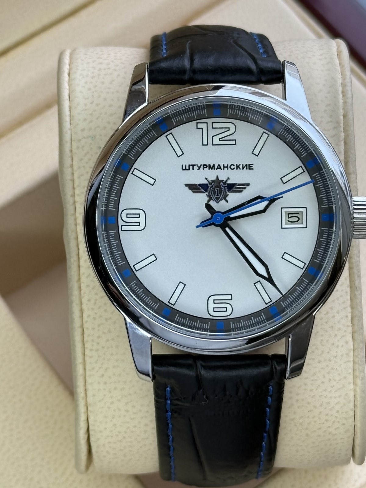 Aviator Watch Mechanical Pilot Soviet USSR Military Calendar Men Day Raketa