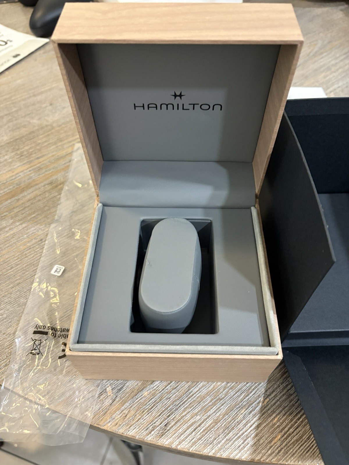 Hamilton Khaki Field Titanium Automatic 42mm Black Dial 100m Black Strap