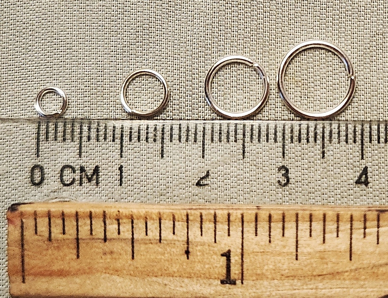 Jump rings DOUBLE split 4mm 6mm 8mm 10mm bronze, gunmetal, gold or silver tone