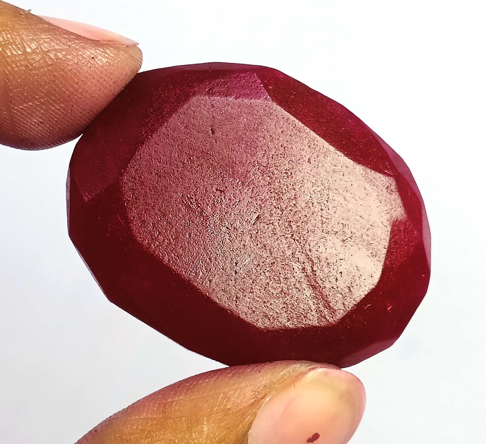 World Class Quality 77 Ct Natural Red Ruby Oval Shape IGL Gemstone 6AHL