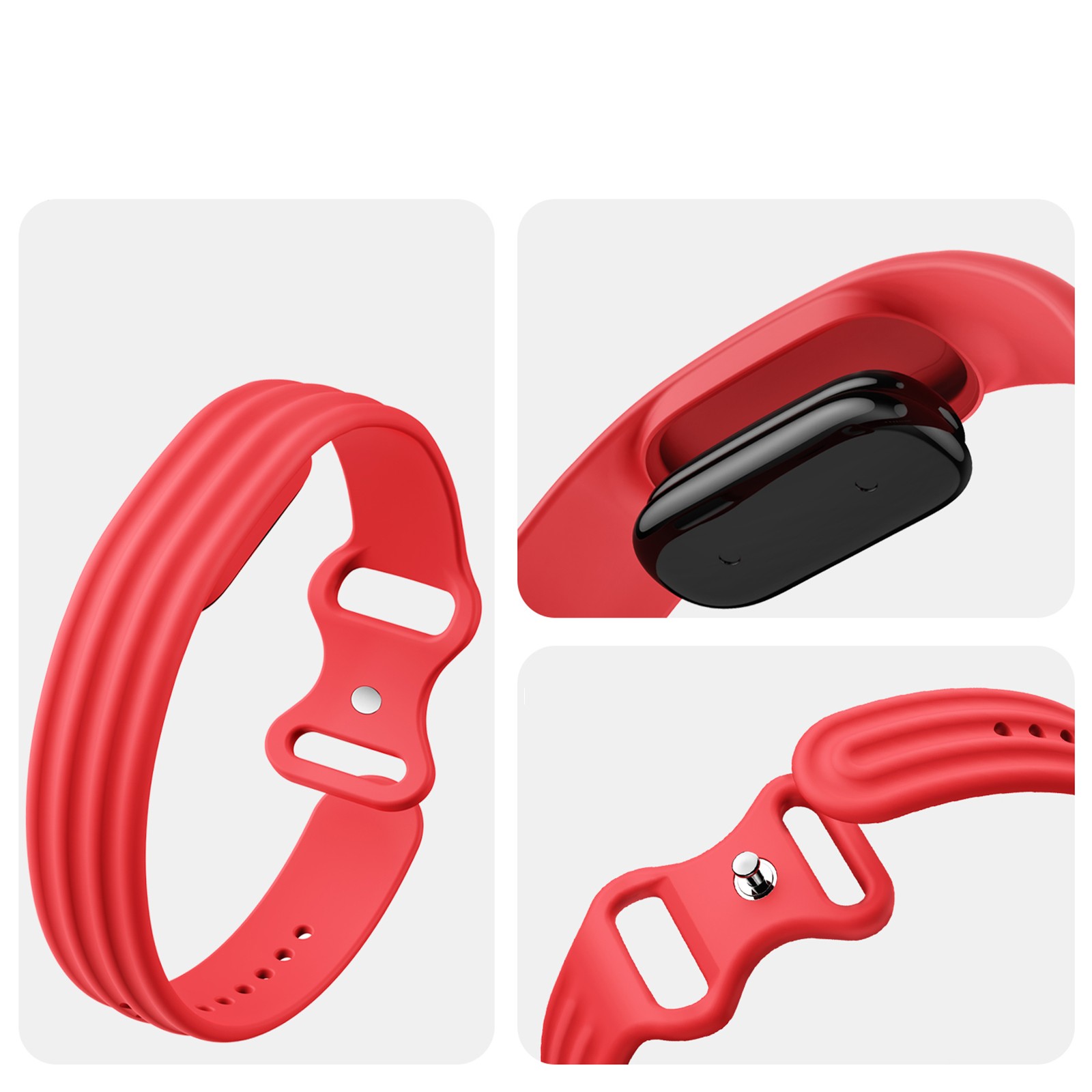 Silicone Sports Adjustable Loop Strap For Google Fitbit Air Replacement Band